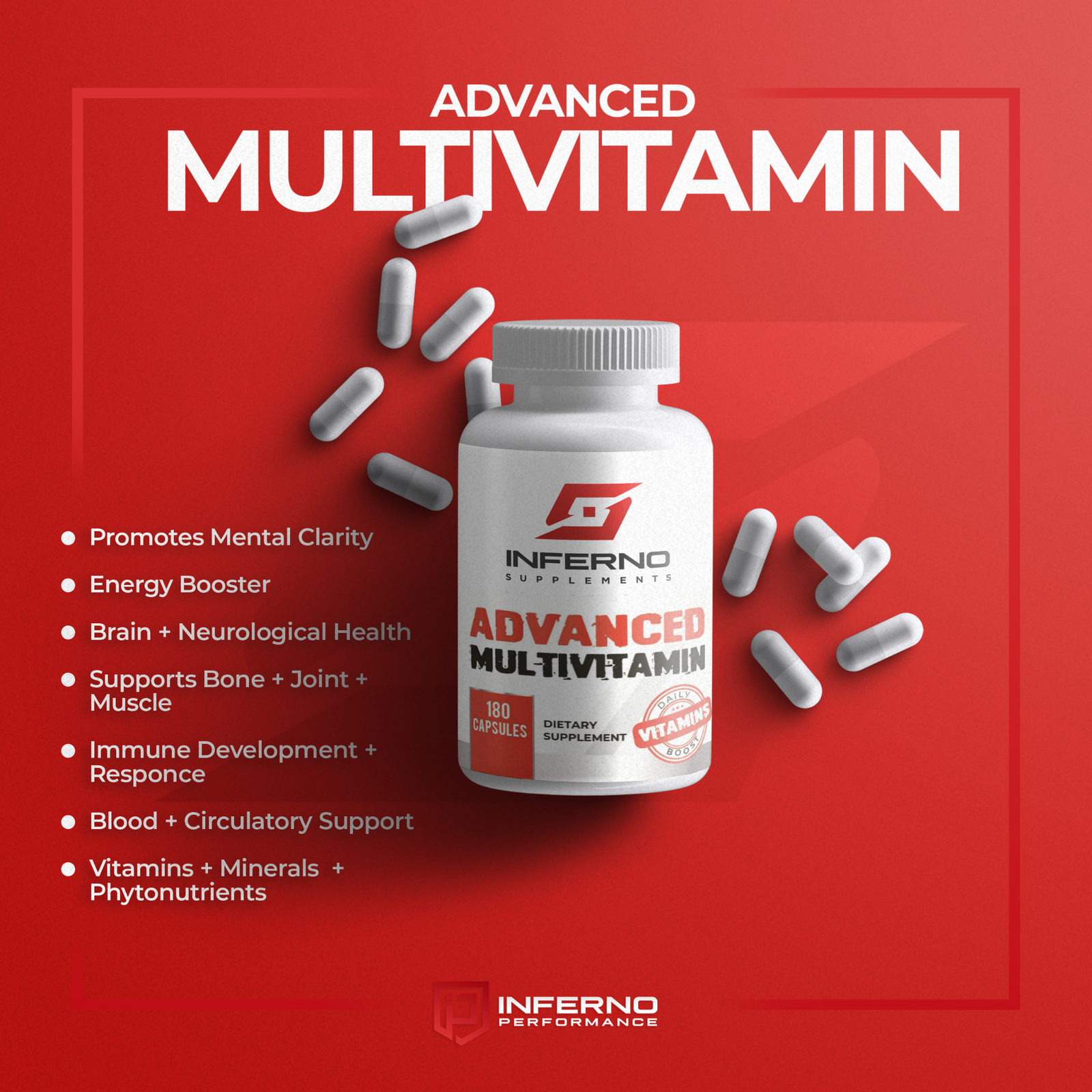 Inferno Supplements Advanced Multivitamin