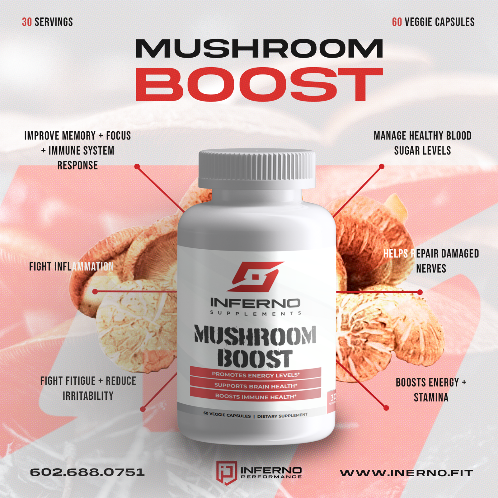 Inferno Supplements Mushroom Boost